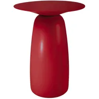 Kayani Beistelltisch, Rot, Holz, 32.5x44x32.5 cm, Wohnzimmer, Wohnzimmertische, Beistelltische