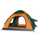 Wasserdichtes Campingzelt, 200 cm x 135 cm, Outdoor-Zelte für Camping, Rucksackreisen mit Baldachin, Pop-Up-Regendicht, Wanderzelt, sofort tragbar, faltbar, leicht (Patchwork-Farbe)