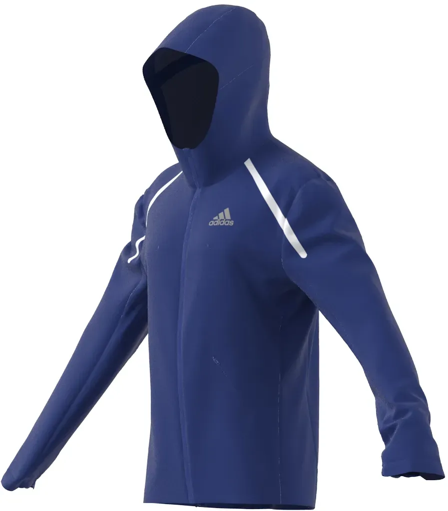 adidas Lauf-Trainingsjacke Marathon (360° reflektierendes Design, schmal) blau Herren