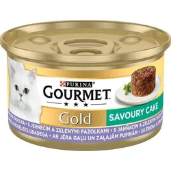Purina Gourmet Gold Savoury Cake mit Lammfleisch und grünen Bohnen  12 x 85g