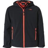 Jungen Softshell With Climaprotect Wp 7 000 Technology KID Jacket FIX Hood antracite-flash orange 12UL 116