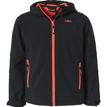 CMP Jungen Softshell With Climaprotect Wp 7,000 Technology KID Jacket FIX Hood antracite-flash orange 12UL, 116