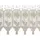 StarTex Scheibengardine Bistrogardine Macramé weiß Kleinfenster Blume HxB 58x143cm 2660 - Weiß