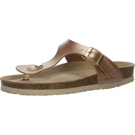 ROHDE Damen Zehentrenner Pantolette Metallic-Optik Alba 5600, Größe:39 EU,