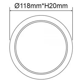 ISOLED LED Downlight Flex 1x8W weiß
