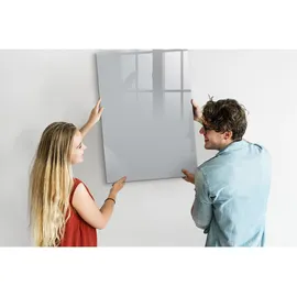 Tulup Magnettafel 70 x 100 cm Hellgrau