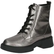 CAPRICE Stiefelette Leder mit Reißverschluss, Metallisch (Stone Metallic), 39