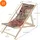 ECD Germany Sonnenliege 100 x 57,5 x 83 cm Braun