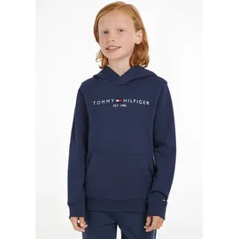 Tommy Hilfiger Kinder Unisex Hoodie Essential mit Kapuze, blau (Twilight Navy), 12 Jahre