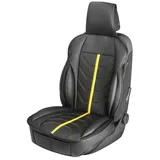 Walser - Pkw Sitzauflage Kimi, Auto-sitzaufleger Im Rennsportdesign schwarz/gelb,