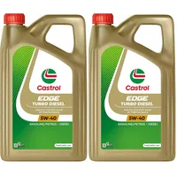 Castrol EDGE TURBO DIESEL 5W-40 Motoröl, 5L (Packung mit 2)