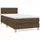 vidaXL Boxspringbett 100 x 200 cm Dunkelbraun