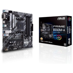Asus Prime B550M-A CSM Mainboard, (Mainboard Sockel, 1-St., RAM 128 GB), AM4 micro ATX Ryzen PCIe 4.0 M.2 WiFi 6 schwarz