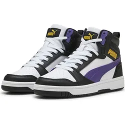 Puma Rebound V6 Mid Jr puma white-team violet-puma black (23) 5.5