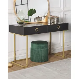 Beliani Konsolentisch 120 x 40 x 75 Gelb/Gold