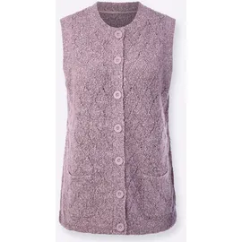 Classic Basics WITT WEIDEN Strickweste in mauve-meliert | Gr.: 48