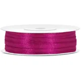 Partydeco Geschenkband Satin fuchsia 3 mm x 50 m