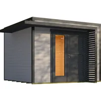 Weka Design Gartenhaus Pure Garden Amberley mit Design-Doppeltür -