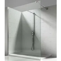 Aloni Walk In Dusche Begehbare Duschwand Glas Duschabtrennung Duschtrennwand Glaswand mit NANO-Beschichtung (BxH) 900 x 2000 mm