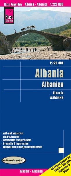 Reise Know-How Landkarte Albanien / Albania (1:220.000)