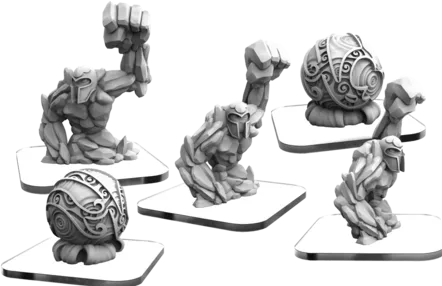 Privateer Press Übersee Earth Kami and Water Avatar  Monsterpocalypse Elemental Champions Units (resin)