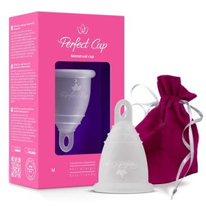 Perfect Cup Menstruationstasse, medizinisches Silikon, veganfreundlich, super weich und flexibel, 12 Stunden Schutz, wiederverwendbar