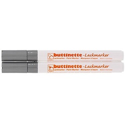 buttinette Lackmarker, silber, 2 Stifte