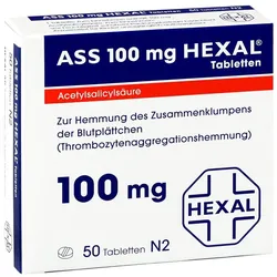 ASS 100 mg HEXAL 50 St