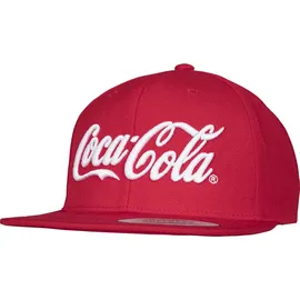 MERCHCODE Coca Cola Logo Snapback Kappe rot onesize