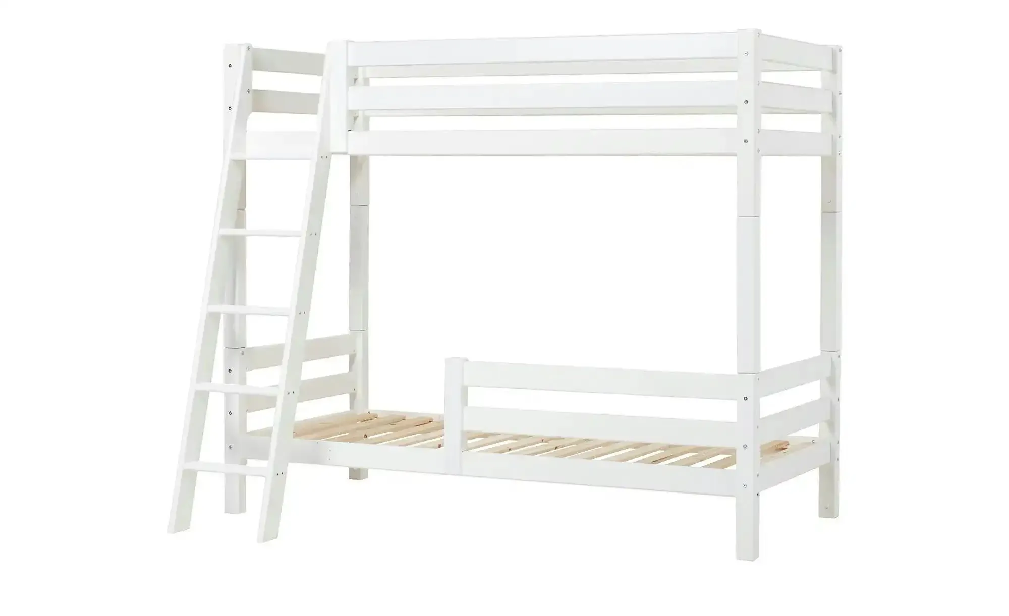 Hoppekids Etagenbett  ECO Luxury ¦ weiß ¦ Maße (cm): B: 144 H: 177