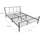 [en.casa] Metallbett Laos 120 x 200 cm Dunkelgrau