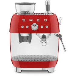 SMEG EGF03RDEU, Espressomaschine, 2,4 l, Gemahlener Kaffee, Eingebautes Mahlwerk