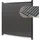 [neu.holz] Gartenzaun Startermodul 185 x 180 cm Grau/WPC