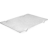 Lacor 66927 Rechteckiges Backgitter, 43 x 30 cm, Verchromter Stahl, Silber