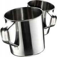 Kadax Thermobecher 0,2 l Silber 2 St.