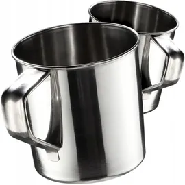 Kadax Thermobecher 0,2 l Silber 2 St.