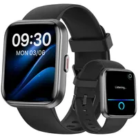 Woneligo Smartwatch Herren Damen, Smart Watch mit Telefonfunktion Alexa, Fitnessuhr mit Herzfrequenz Schlaf SpO2 Schrittzähler 110 Sportmodi IP68 wasserdichte, Sportuhr für iOS Android