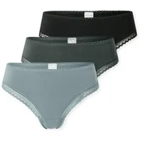 SCHIESSER String Modern Multipacks 3er Pack, Spitzenbänder, Baumwollmischung, Single Jersey