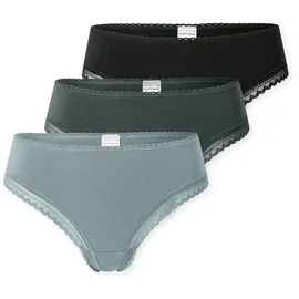 SCHIESSER String »Modern Multipacks« 3er Pack, Spitzenbänder, Baumwollmischung, Single Jersey