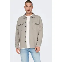 Only & Sons Langarmhemd Vintage Khaki Melange XXL