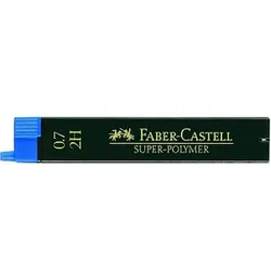 FABER-CASTELL SUPER-POLYMER Feinminen-Bleistiftminen schwarz 2H 0,7 mm, 12 St.