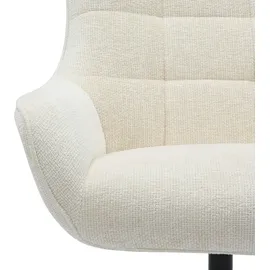 SalesFever Drehsessel SALESFEVER Chenillestoff 81 x 103 x 85 cm Beige drehbar