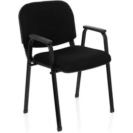 HJH Office Besucherstuhl XT 650 Stoff schwarz