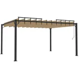 vidaXL Pavillon 3 x 4 m Taupe