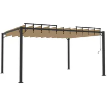 vidaXL Pavillon 3 x 4 m Taupe