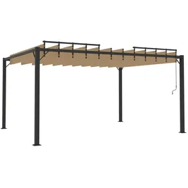 vidaXL Pavillon 3 x 4 m Taupe