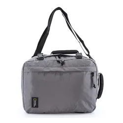 Cityrucksack NATIONAL GEOGRAPHIC "Hybrid", Gr. B: 29.5cm, grau (anthrazit), Kunstfaser, sportlich, Rucksäcke, ideal zum Verreisen