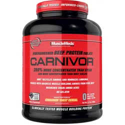 MuscleMeds Carnivor(TM) 100% Beef Protein (1680 g, Cinnamon Toast Cereal)