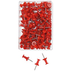 100 WEDO Pinnnadeln Diabolo rot