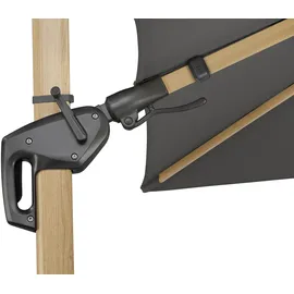 Schneider Schirme Rhodos Twist Woody 300 x 300 cm Anthrazit